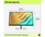 Monitor HP E27iu G5 de 27 pulgadas QHD USB-C - Imagen 2